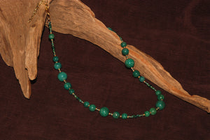 Amazonite necklace - -2051N