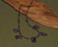 Amethyst slices with sterling silver clasp - 3003N