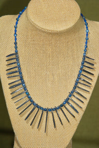 Kyanite Ribbed Necklace - N503