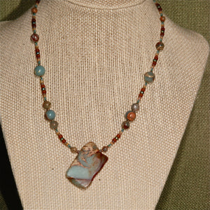 Impression Jasper Necklace - 3008N