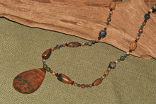 Energy Surround Necklace with Red Creek Jasper pendant - 3035ESN