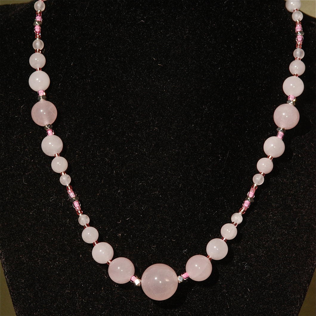 Rose Quartz Necklace - 3040N